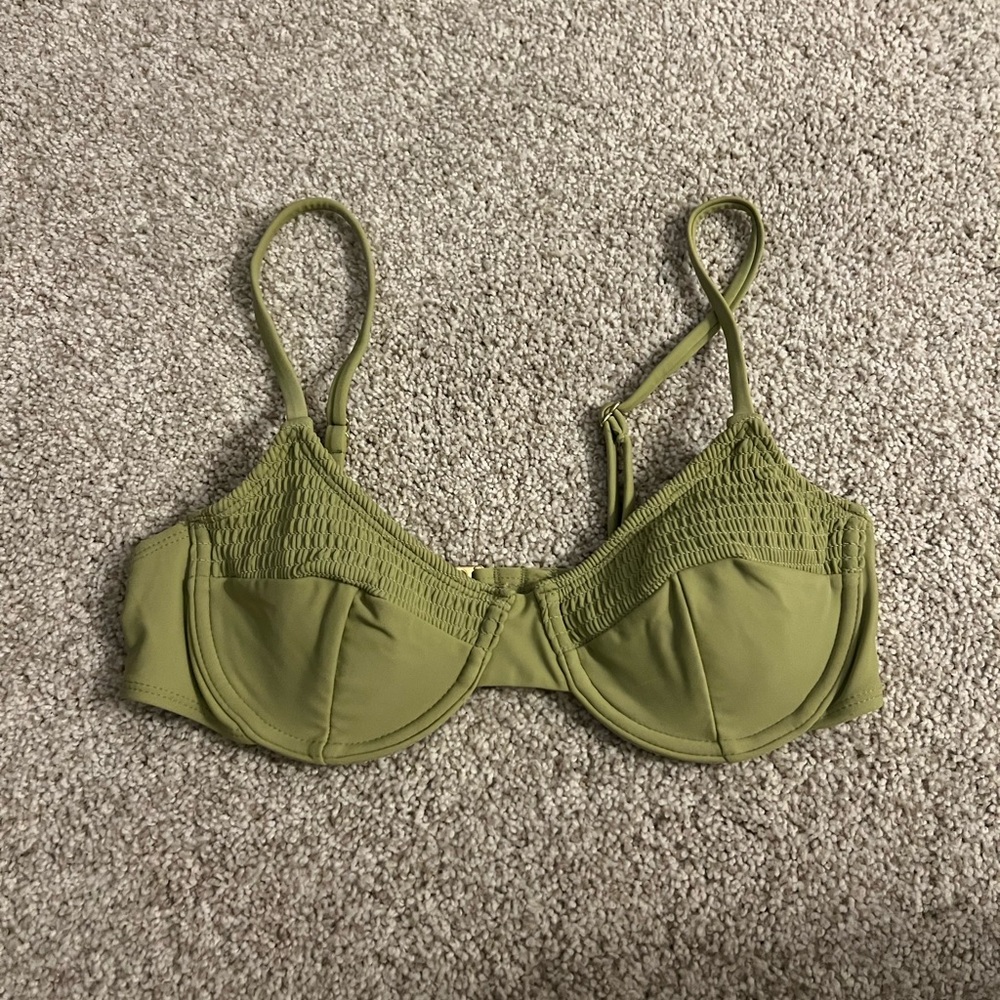 Olive Green Underwire Bra
